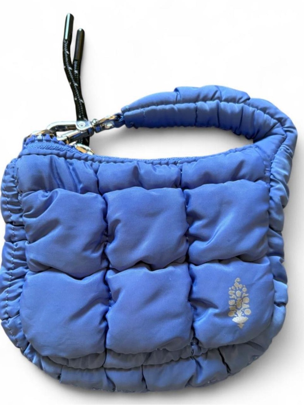 Free People Puffy Quilted Mini Shoulder Bag in Periwinkle